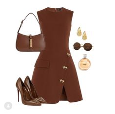 Fashion Executive Aesthetic, Work Women Outfit, Art Curator Outfit, Modern Princess Aesthetic Outfit, Brown Heels Outfit, Corporate Baddie, Mode Zara, Design Moda, Chique Outfits