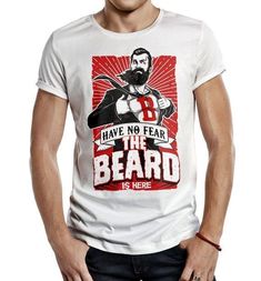 Have No R The Beard Is Here Shirt Funny Shirt Premium Brands, Grey Sweatshirt, White T, White Tshirt, Black Tee, Black Tshirt, Cool Shirts