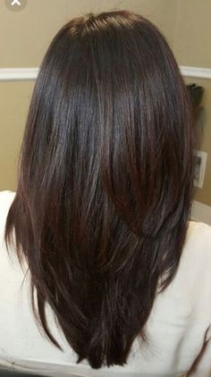 Hairstyles For Layered Hair, Trendy Hairstyle, Haircuts For Medium Hair, Long Layered Hair, Haircuts For Long Hair, Medium Hair Cuts, Dark Brown Hair, Long Hair Cuts