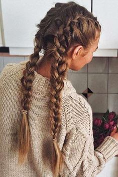 Hairstyle Secrets Revealed: Insider Tips for Flawless Looks Hairstyles Attachment, Two Braids Style, Blond Hairstyles, Hairstyles 2024, Two Braids, Scene Hair, Trending Hairstyles, Box Braids Hairstyles