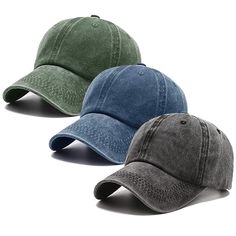 PRICES MAY VARY. Products include:3 pack baseball caps (1 x Black, 1 x Navy Blue,1 x Dark Green). Three different colors of baseball hat to match your individuality. Meet your different needs and bring you a good mood every day. Economical dad hats bundle, low-profile, unconstructed, twill weaving technology, simple designs and solid colors which allows you to iron on your individual patches. Make it your unique personalized baseball cap that will make you the center of attention in the crowd. P Profile Classic, Vintage Baseball Cap, Vintage Baseball Caps, Ultraviolet Rays, Hat For Man, Vintage Baseball, Baseball Hat, Dad Hat, Baseball Caps