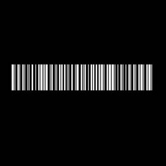 a barcode is shown in the middle of a black background