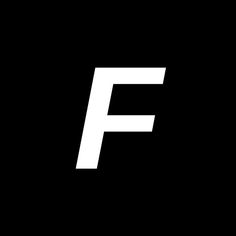 the letter f is made up of white letters