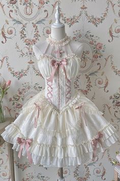 Era Victoria, Pink Tube Top, Gothic Cross, Ballet Dress, June 2022, Dress Crafts, Sweet Lolita, 가을 패션, Really Cute Outfits