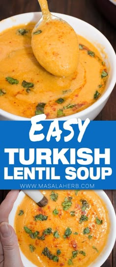 this easy turkish lentil soup is the perfect side dish for any meal