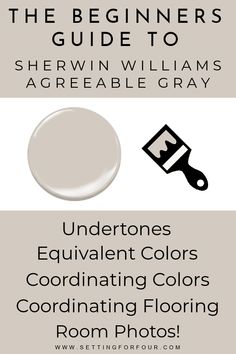 the beginner's guide to sherylin williams agreeable gray