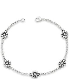 From James Avery&#x2C; this bracelet features:Line braceletSterling silverLobster clasp closureSmall approx. 6.62" lengthMedium approx. 7.18" lengthLarge approx.7.68" lengthCrafted in America using the world's finest materials. Margarita Flower, Sterling Silver Jewelry Bracelets, James Avery, Dillard's, In America, Sterling Silver Bracelets, Silver Jewelry, Jewelry Accessories, Bracelet