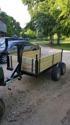 a trailer that is sitting in the dirt