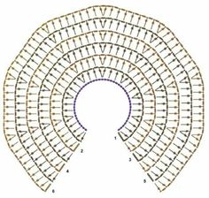 an image of a circular arrangement of chairs with different heights and colors on the sides