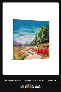 a painting with the title frame prints metal canvass posters great big canvass,