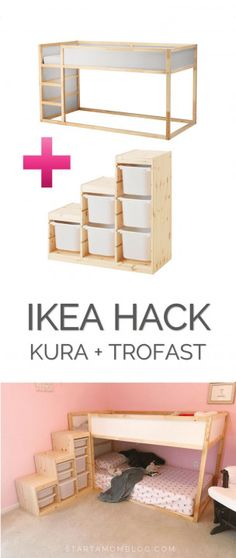 the ikea hack kura and trofast furniture