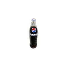 a bottle of pepsi soda on a white background