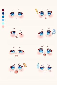 the different types of eyes are shown in this drawing technique, which is easy to draw and