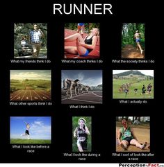 a poster with pictures of people running and what they think is the best way to do it