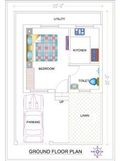 the ground plan for a small house