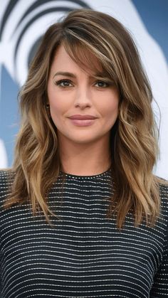 80+ Stunning Summer Long Hairstyles: Master Layers and Side Parts for Every Occasion Lob Haircut With Side Swept Bangs, Haircuts With A Side Part, Side Part Swept Bangs, Side Parting Fringe, Long Hairstyles With Side Part, Side Bangs With Cowlick, Haircuts With Side Bangs And Layers, Mid Length Hair With Side Part, Split Bangs Hairstyles