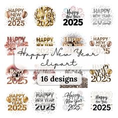 new year's eve and happy new year clipart designs for 2020 - 205