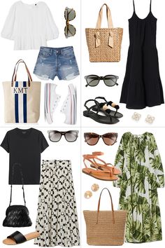 Central America Vacation Outfits, Comfy Travel Outfit, Travel Outfit Summer, Summer Capsule Wardrobe, Fashion Capsule, Looks Black, Baggy Pants, Summer Style Casual, Clothes And Accessories