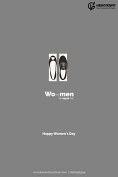 an advertisement for women's shoes with the words happy women's day