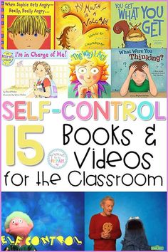 children's books and videos for the classroom with text that reads self - control