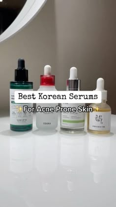 Serums For Acne, Korean Serums, Beginner Skin Care Routine, Healthy Skin Care Routine, Beauty Treatments Skin Care, Men Skin Care Routine, Some By Mi