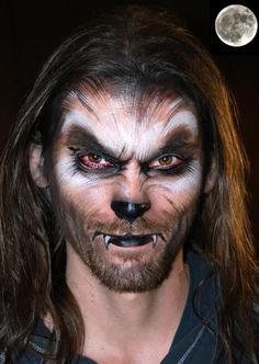 Easy Halloween Face Painting, Fantasy Make-up, Werewolf Costume