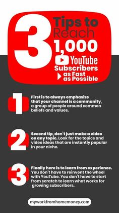 three steps to reach 3, 000 youtube subs as possible [ infograph ]