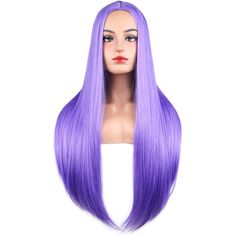 PRICES MAY VARY. Color: Light Purple. Please be aware that a little color difference exists for any wig. Weight: around 260(+/-50)g/ set. Length: 65cm/ 25" Approx (+/- 3cm). About 22.5 Inches with Adjustable Straps, 2 adjustable straps could help you adjust the wig cap size less or more for about 1-1.5 inches. Heat safe: heat resistant up to 150c/ 302f. Attention: All wigs will shed slightly when you wear for the first time, which is normal, also please expect slightly different with each work a Purple Clothing, Long Straight Wig, Straight Wigs, 1 Rose, Mild Shampoo, Straight Wig, Womens Wigs, Wig Cap, Flat Iron