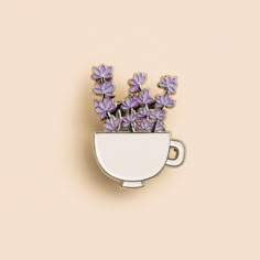 Lavender bundle in a cup enamel pin  the cutest pin to add to your bag, hat, clothing, etc. the perfect gift for plant lovers  Details:  1.25 x 1.24 soft enamel pin  black rubber clutch  This pin is attached to a 100% biodegradable seed paper! Plant it in a pot of soil or garden and grow a blend of wildflowers ✨  (pins purchased through my etsy shop are attached to biodegradable seed paper)  Designed by EVRYDAY MONDAY Lavender Bundle, Enamel Pin Backpack, Enamel Pin Collection, Cat Enamel Pin, Backpack Pins, Handmade Pins, Soft Enamel Pins, Seed Paper, Soft Enamel