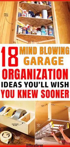 Garage Organization Hacks, Organize Garage, Diy Organizer