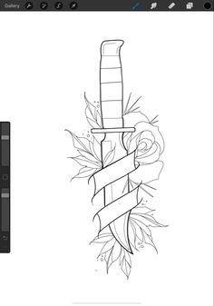 the drawing tool is being used to draw flowers and ribbons on an object in adobe