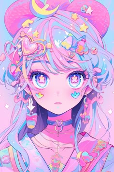 Shoujo Pfp, Dibujos Coquette, Crystal Kingdom, Fan Art Anime, Pinky Girl, Pictures Of Animals, Icon Cute, Night Sleep