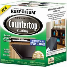 a box of countertop coating on a white background