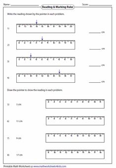 four different types of rulers are shown in this graphic file, including rulers and numbers