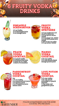 Fruity Vodka Drinks Wine Mixed Drinks Recipes, Fruity Alcohol Drinks Easy, Simple Alcoholic Drinks, Breakfast Alcoholic Drinks, Fruity Vodka Drinks, Alcoholic Fruit Punch, Best Alcoholic Drinks, Mixed Drinks Alcohol Recipes, Simple Cocktail Recipes