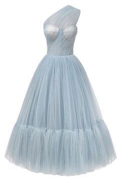 This light blue one-shoulder A-line midi dress features a puffy tulle skirt with a short underskirt, a lace-up corset bustier, and an asymmetrical sheer sleeve. Material: Tulle Composition: 100% polyester Skirt length from waist: 35.4 inches Dress weight: 17.6 lbs Neckline: Heart-shaped Back: Lace-up corset Built-in cups Lining: Light blue short underskirt Machine wash gentle cycle up to 86°F Do not bleach Steam up to 250°F Dry cleaning allowed Do not tumble dry Dry vertical Store hanging with i Formal Tulle Full Skirt Dress, A-line Tulle Corset Dress For Prom, Blue Full Skirt Prom Dress, Tulle Dress For Debutante Ball With Full Skirt, Elegant Blue Tulle Corset Dress, Light Blue Strapless Tulle Dresses, Strapless Light Blue Tulle Dress, Tulle Full Skirt Prom Dress, Spring Prom Corset Dress With Tulle Skirt