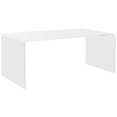 a white desk with an angled top