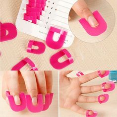 26pcs/set 10 Sizes G Curve Shape Nail Art Protector Varnish Shield Finger Cover Dance Nails, Nails Products, Unghie Nail Art, Christmas Nail Stickers, Nails Care, Diy Nail Polish, Finger Nail Art, Manicure Tips, Color Nails