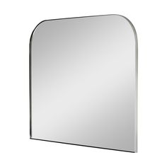 an oval mirror on a white background