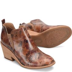 Sacora | Sofft Shoe Sofft Shoes, Shoes And Boots, Gorgeous Leather, Calf Hair, Printed Leather, Boot Shop, Shoe Shop, Italian Leather, Wedge Heels