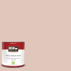 a red paint can with the words behr interior - exterior high gloss enamel on it