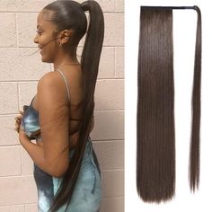 PRICES MAY VARY. Instant Length & Volume - Our long hair extensions ponytail are super versatile for endless days of hair bliss. Express yourself by effortlessly styling them in a variety of ways for any occasion! Natural & Soft - SEIKEA clip in ponytail extensions are made from premium heat-resisting synthetic fiber Hair. Silky and soft, natural appearance which feels like the human hair (Synthetic hair can't dye). Confidence Booster - The fake ponytail is super realistic and matches your own h Sleek High Ponytail Hairstyles, Dark Brown With Copper Highlights, Brown With Copper Highlights, Dark Brown With Copper, Sleek High Ponytail, Pretty Ponytails, Clip In Ponytail Extensions, Long Ponytail, High Ponytail Hairstyles