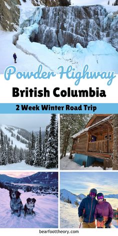 The trip was a lot of work to plan and prepare for, so in this blog post, I’m going to share all of my tips for planning an epic ski trip on the Powder Highway. I’ve organized everything into an easy-to-follow two-week itinerary which can be adjusted based on your personal travel desires.  The Powder Highway in British Columbia has been my all-time favorite ski trip. Think epic skiing, great food, cute towns, and lots to do on your days off. Plan your trip with my itinerary. Winter In Canada, Columbia Travel, British Columbia Travel, Sea To Sky Highway, Sleigh Rides, Winter Road, Canada Travel Guide, Magical Winter, Travel Canada