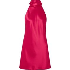 Galvan Sienna Satin Halterneck Mini Dress New Size Fr44 (Us 12) $815 Details Galvan's Designs Are Often Influenced By '90s Minimalism, Which Is Why They're So Versatile And Easy To Style. This 'Sienna' Mini Dress Is Cut From Lustrous Fuchsia Satin That Lightly Skims Your Figure And Has A Chic Halterneck That Ties Into A Pretty Bow At The Back. Wear It With Barely-There Sandals And A Statement Clutch. Raspberry Satin Concealed Hook Fastenings At Back, Ties At Neck 100% Polyester; Lining: 97% Poly Cocktail Prom Dress, Halterneck Mini Dress, Statement Clutch, Floral Skater Dress, Mini Robes, Green Mini Dress, Halter Mini Dress, Mini Dresses Summer, Pink Mini Dresses