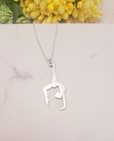 This Gymnastic charm necklace is the perfect  accessory for all gymnastic enthusiasts and athletes!  This sterling silver chain is made from hypoallergenic material, making it suitable for sensitive ski. Rub it gently with a soft towel to clean the dust and avoid its use in water. These necklace will come in a beautiful packaging, so you can choose this as a gift for someone special. ♥ If you have any problem or question, please feel free to ask us; we are quick to respond https://www.etsy.com/ca/messages/new?to_username=ImagineJewelryGifts Explore for more, https://www.etsy.com/ca/shop/ImagineJewelryGifts Thanks for visiting my store and remember that anything is possible with a little imagination! Gymnastics Jewelry, Gymnastics Necklace, Music Necklace, Music Teacher Gifts, Classy Jewelry, Custom Name Necklace, Silver 925 Necklace, Jewelry Christmas, Christmas Gift Jewelry