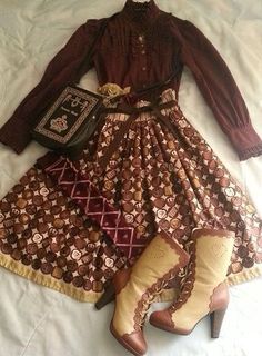 Mode Hippie, Classic Lolita, Cottagecore Outfits, Classic Outfit, Skirt Maxi, Vestidos Vintage, Mori Girl