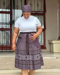 Shweshwe Dresses Lesotho, African Couture, Traditional Skirts, African Bridal Dress