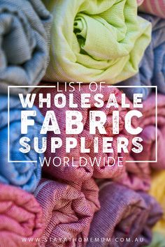 the words, list of wholesale fabric supplies world wide