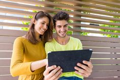 Couple use of the tablet pc together by leungchopan. Couple use of the tablet pc together #Sponsored #tablet, #Couple, #leungchopan, #pc Romance, Marketing, Art