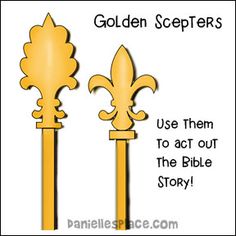 the golden scepters use them to act out the bible story by dr seussler